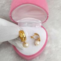 Gambar At1256N539N anting emas klip bangkok mata mutiara putih pearl asli new dari Paris Gold Jewelry undefined 2 Tokopedia