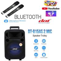 Gambar SPEAKER DAT PORTABLE 8 INCH DT-815 AS 2 MIC WIRELESS dari good seller sumber undefined 1 Tokopedia
