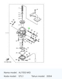 Gambar Plunger Kabel Cuk Karburator 5TL-E4171-00 Mio Sporty, Mio Smile dari Restoration Parts undefined 1 Tokopedia