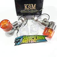 Gambar Lampu Sein Sen Reteng Variasi Palu Chrome Kaca Dobel Import KSM dari Sampeyan Motor Online undefined 1 Tokopedia