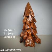 Gambar hiasan cemara natal kayu jati dari rafs gallery undefined 1 Tokopedia