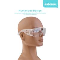 Gambar Kacamata Safety Google APD Medis Anti Droplet Virus Bening Goggle IV - Clear dari Safeme undefined 3 Tokopedia