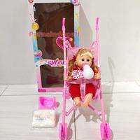 Gambar Mainan Stroler Boneka Bisa Nangis Ketawa Sweet Baby - Model C dari Parasindo undefined 5 Tokopedia