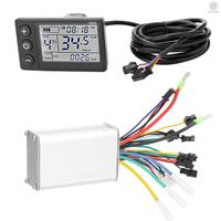 Gambar Controller 36v 48v 60v 350w + LCD display sepeda listrik sparepart dari BIG LUCKY DAY undefined 4 Tokopedia
