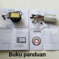 Gambar Controller 36v 48v 60v 350w + LCD display sepeda listrik sparepart dari BIG LUCKY DAY undefined 2 Tokopedia