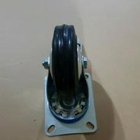 Gambar Roda Etalase Karet 4 inch Rem Puter dari Sumber MJ undefined 3 Tokopedia