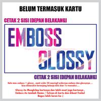 Gambar Cetak Tambahan Glossy atau Emboss Nama / Tulisan 2 SISI dari CUSTOM EMONEY KAOS undefined 1 Tokopedia