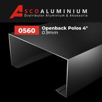 Gambar Aluminium Open Back Polos Profile 0560 kusen 4 inch - CA dari AscoAluminium undefined 1 Tokopedia
