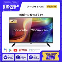 Gambar Realme Smart LED TV 43 inch Android 9.0 Bazel-less Dolby audio YOUTUB dari astra jaya elektronikyy undefined 1 Tokopedia