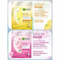 Gambar Garnier Serum Mask Sheet Mask Masker Wajah untuk Kulit Glowing - Green Tea dari Major Market undefined 2 Tokopedia