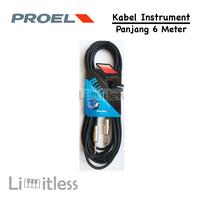 Gambar Kabel Jack Gitar Bass Keyboard 6 Meter Proel Original dari Limit-less Store undefined 2 Tokopedia