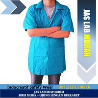 Gambar Jas Baju Lab Laboratorium Lengan Pendek Warna Tosca Farmasi Dokter - S dari Indocreatif undefined 1 Tokopedia