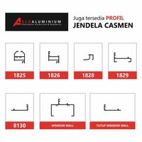 Gambar Aluminium Window Wall Profile Jendela Casment - CA dari AscoAluminium undefined 3 Tokopedia