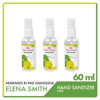 Gambar HAND SANITIZER ELENA SMITH LIME 60 ML (3 btl) dari Cargloss Autocare undefined 1 Tokopedia