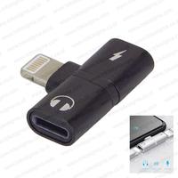 Gambar Konektor Pembagi port Lightning iphone 11 Splitter Audio Power Charger - Hitam dari Toko Optima Kirana undefined 1 Tokopedia