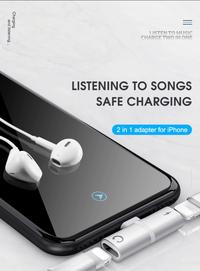 Gambar Konektor Pembagi port Lightning iphone 11 Splitter Audio Power Charger - Hitam dari Toko Optima Kirana undefined 2 Tokopedia