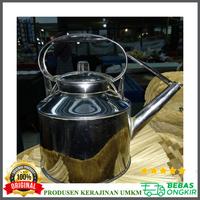 Gambar CEREK CERET ANGKRINGAN TEKO ANGKRING STAINLESS STEEL 4 LITER dari Produsen Kerajinan Umkm Bekasi undefined 2 Tokopedia