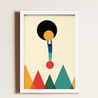Gambar Wall Decor Frame Bingkai Fiber Minimalis Poster Cute Rainbow Art - 30x40 CM dari sefieart undefined 2 Tokopedia