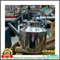 Gambar CEREK CERET ANGKRINGAN TEKO ANGKRING STAINLESS STEEL 4 LITER dari Produsen Kerajinan Umkm Bekasi undefined 1 Tokopedia
