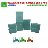 Gambar Toples Sealware Segi Pamelo Set 8pcs Serbaguna Lemony - Biru dari Aneka Houseware undefined 2 Tokopedia