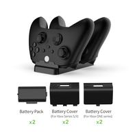 Gambar DOBE Dual Charging Dock XBOX ONE Series X Controller 2 Battery 800 mAh dari waroengame M2SQ undefined 3 Tokopedia