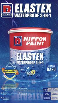 Gambar CAT TEMBOK NIPPON ELASTEX WATERPROOFING (1KG) - Tahan Air - Abu-abu - LIGHT GREY dari TBSinarJayaKedaungWetan undefined 1 Tokopedia