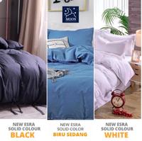 Gambar Kain Sprei Katun Lokal Catra Polos Esra HITAM / PUTIH / BIRU SEDANG dari Kain Sprei Moon undefined 3 Tokopedia