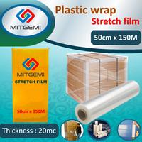 Gambar plastik wrap - plastik wrapping pallet atau barang ukuran 50cm x 150m dari mitgemi undefined 1 Tokopedia