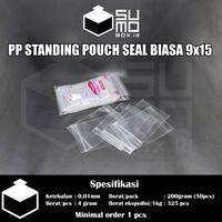 Gambar Standing Pouch Plastik 9x15 transparan snack klip ziplock [ECERAN] - Seal lebar dari sumoboxid undefined 2 Tokopedia