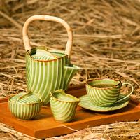 Gambar Jenggala Pincuk Sugar Bowl Hijau / Tempat Gula 9 × 9 × 6 cm dari Jenggala Keramik Bali undefined 2 Tokopedia