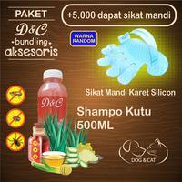 Gambar Paket Murah Shampo Anti Kutu Anjing Kucing Plus Sikat Mandi Silicon dari D&C ProdukKita undefined 1 Tokopedia