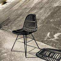Gambar Kursi Makan Rotan Rattan Metal Julio Dining Chair Black dari NAGAREY undefined 4 Tokopedia