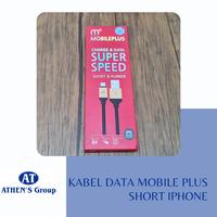 Gambar KABEL DATA PENDEK IPHONE MOBILE PLUS dari Athens Cellular undefined 1 Tokopedia