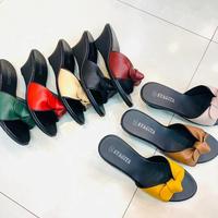 Gambar sandal kulit garut model pita sol hitam 5cm - crem, 40 dari Nuabilether5 undefined 1 Tokopedia