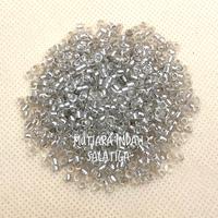 Gambar Mote pasir bening perak 8/0/mote manik bening/mote manik strap dari Mutiara-Indah undefined 1 Tokopedia