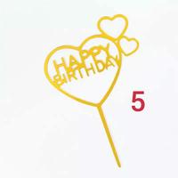 Gambar Topper Happy Birthday / Hiasan Kue Ulang Tahun Gold - 1 dari Veteran Aksesoris undefined 2 Tokopedia