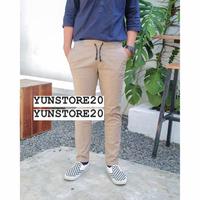 Gambar CELANA PANJANG PRIA KARET PINGGANG / CELANA CHINO KARET PINGGANG RIP - Cream, Size 28 dari YUNSTORE20 undefined 3 Tokopedia