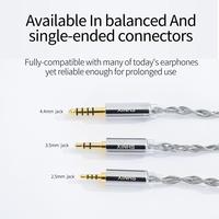 Gambar Earphone Cable Xinhs 4 Core Silver Plated Graphene Balance 2.5mm/4.4mm dari Takasuya Hobbies Shop undefined 5 Tokopedia