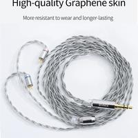 Gambar Earphone Cable Xinhs 4 Core Silver Plated Graphene Balance 2.5mm/4.4mm dari Takasuya Hobbies Shop undefined 4 Tokopedia