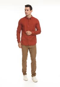 Gambar MANZONE Blouse Slim Fit Rusty-Terracota - L dari Manzone Store undefined 4 Tokopedia