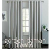 Gambar gorden blackout polos #gorden mewah minimalis#tirai gordyn /gorden - abu tua banget, tinggi 250 cm dari gorden idaman jaya undefined 4 Tokopedia