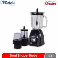 Gambar Cosmos Blender Kaca 2 Liter 3 IN 1 CB 282 G Hitam dari Rejeki Elektronik Jogja undefined 1 Tokopedia