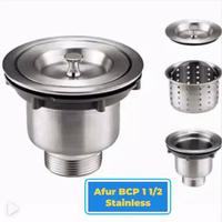 Gambar Afur stainless/saringan bak cuci piring/BCP sink 1 1/2 dari HS BLESSING undefined 1 Tokopedia