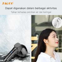 Gambar TACOO TWS Earphone TEH0431 Bluetooth 5.0 Deep Bass Noise Reduction - Merah Muda dari TACOO Official Store undefined 3 Tokopedia