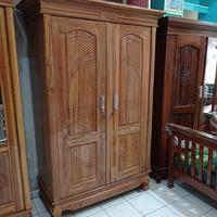 Gambar lemari jati 2 pintu dari FURNITURE CIKAMPEK undefined 2 Tokopedia