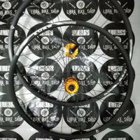 Gambar WHEELSET 27.5 ARAYA DM650 HUB PACIFIC B413 GOLD JARI SS HITAM dari LBS Grup undefined 1 Tokopedia