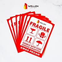 Gambar Sticker Fragile Murah Custom Logo / Cetak Label Pengiriman Awas Pecah - 10 x 14 cm, FC06 dari WELLEN PRINT OFFICIAL undefined 4 Tokopedia