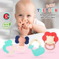 Gambar TEETHER SHAKER Mainan Gigitan Gigi Bayi Bunyi Kerincingan Rattle dari Mamia Sale undefined 1 Tokopedia