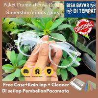 Gambar Kacamata minus model kotak kecil lensa radiasi komputer - Cokelat dari TRIPLESOPTIK undefined 1 Tokopedia