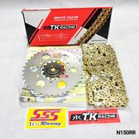 Gambar Gear set SSS [415] Ninja 150 R / RR + Rantai TK Racing Gold - 15, 43 dari Wijaya Motor Kreo undefined 1 Tokopedia